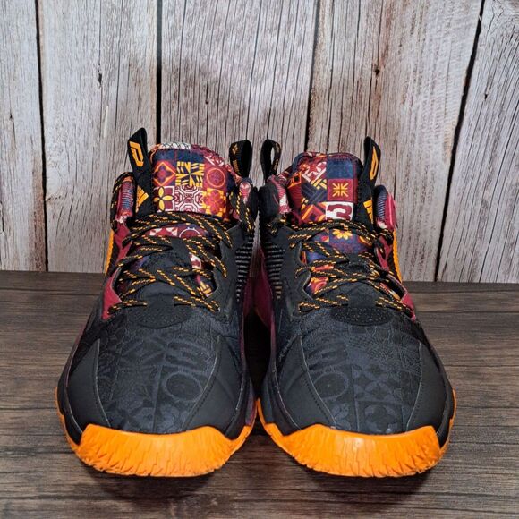 Adidas Dame 8 Chinese New Year Lillard CNY Maroon Black Basketball Shoes Men's 8 - Picture 2 of 9